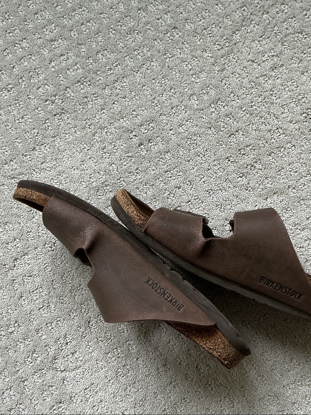 Birkenstock Dark Brown Double-Strap Slide Sandals - Picture 4 of 5